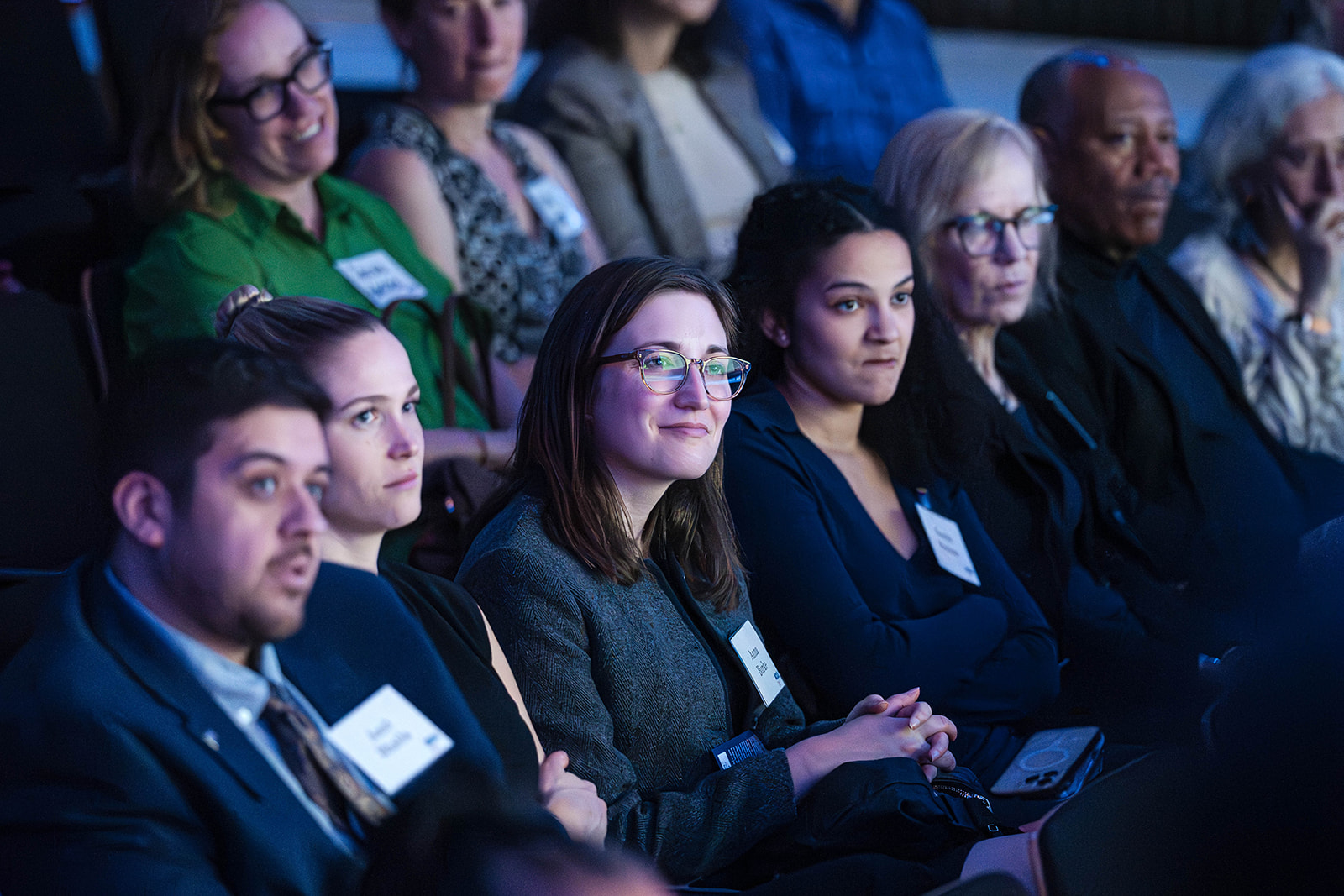 ACLU Bill of Rights Celebration - engaged audience close-up